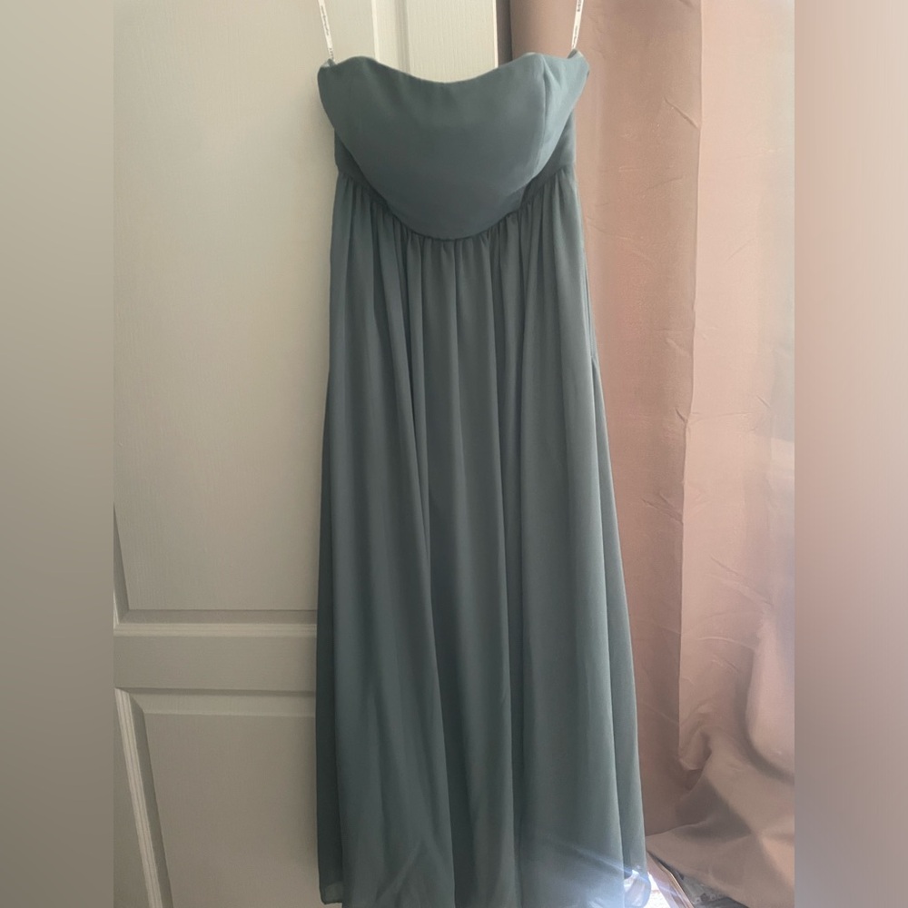 Birdy Grey Strapless Blue Dress